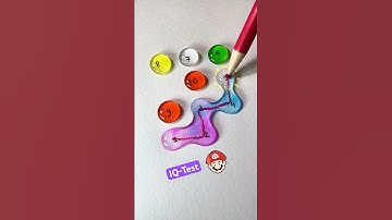 Trò chơi nối giọt nước từ 1 đến 10 theo thứ tự #iqtest #quiz #games #shorts