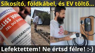 I laid 50 meters of underground cable and installed a Vevor EV charger in the garage.