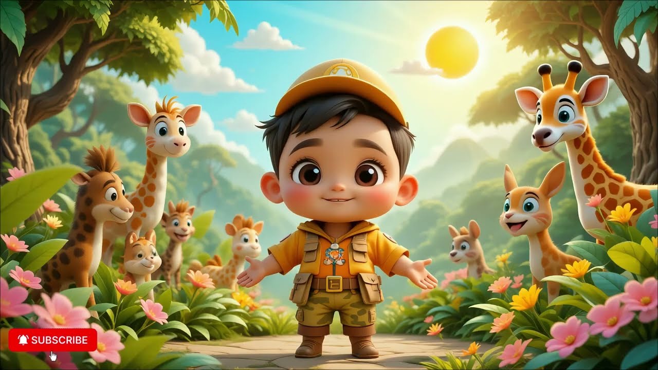 Jungle Animals Counting | Nursery Rhyme for Toddlers & Preschoolers | Learn Numbers 1 to 10