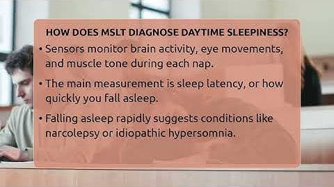 How Does MSLT Diagnose Daytime Sleepiness? - Sleep Apnea Support Network
