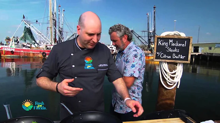 King Mackerel Steaks with Florida Herb and Citrus Butter with Garlic Snap-Beans