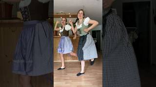 2 Girls in a Dirndl Dancing to the German Barbara Song #learngerman #barbarasrhabarberbar #barbara