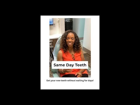New teeth, same day. No waiting, just smiling..mp4