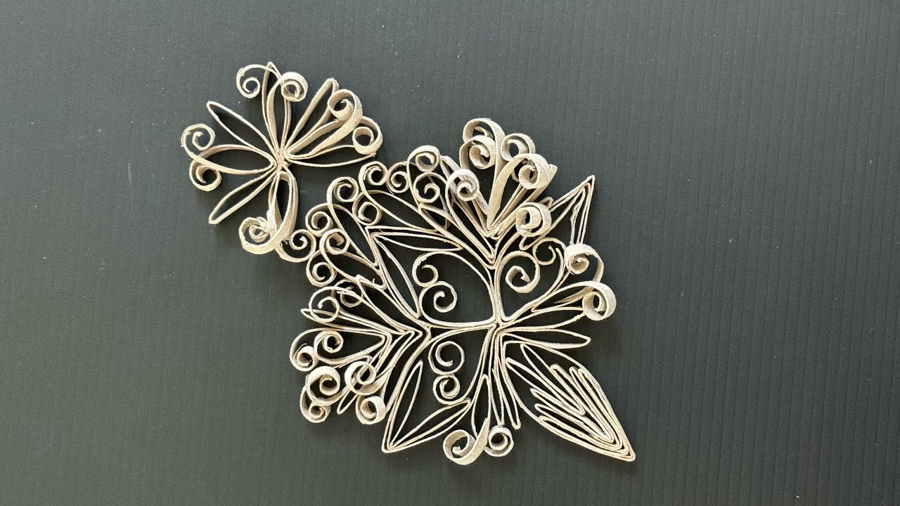 Easy DIY Paper Roll Flower Art   #craftyhome  #diyideas 