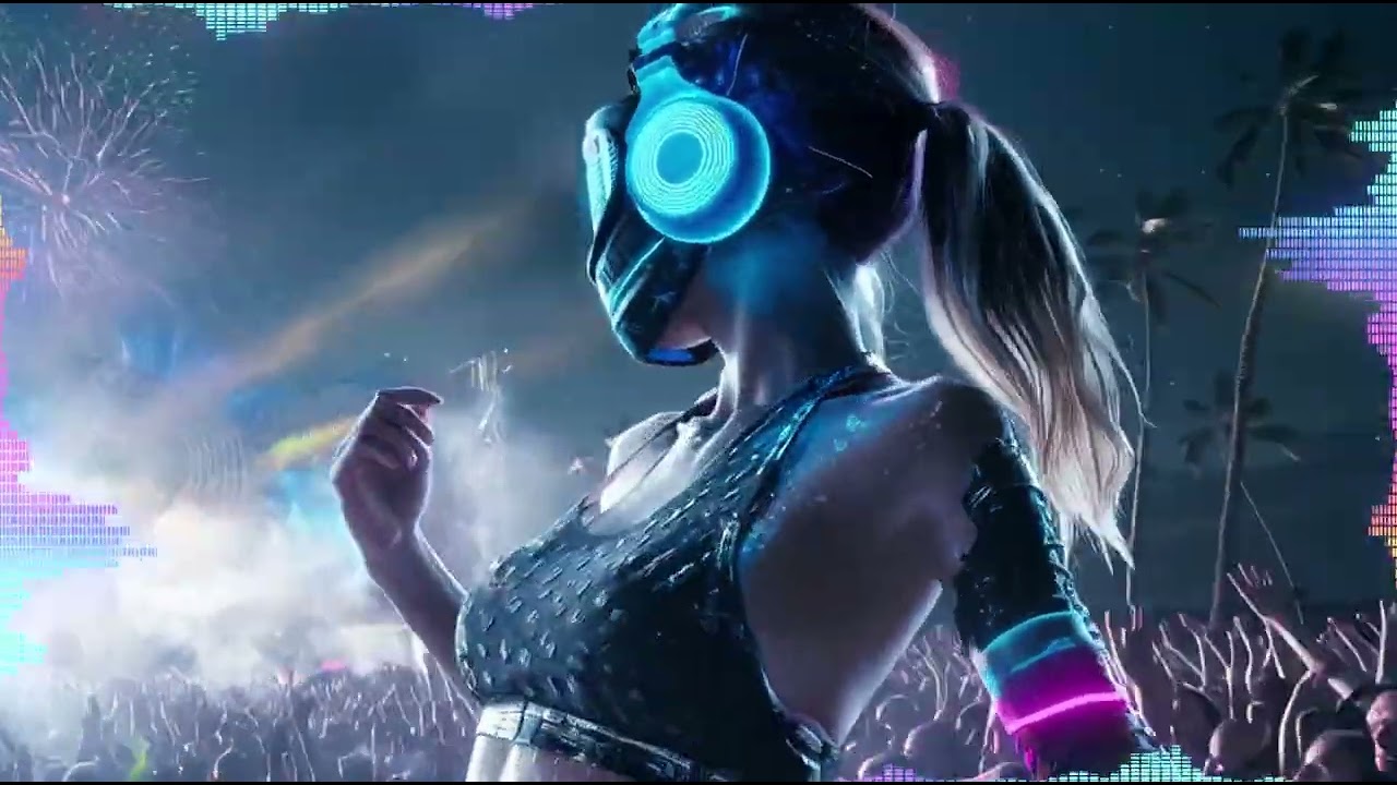 🌌 Neon Night DJ Festival | Massive Beach Rave Energy 🎶🔥