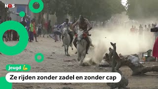 1,2,3 Go! Kinderen racen op paarden in Somalië