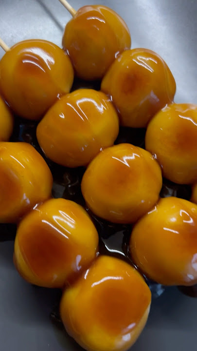 Mitarashi dango 🍡 #mitarashi #dango #japanesefood #vegan #みたらし団子