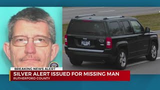 Silver Alert issued for missing Rutherford County man