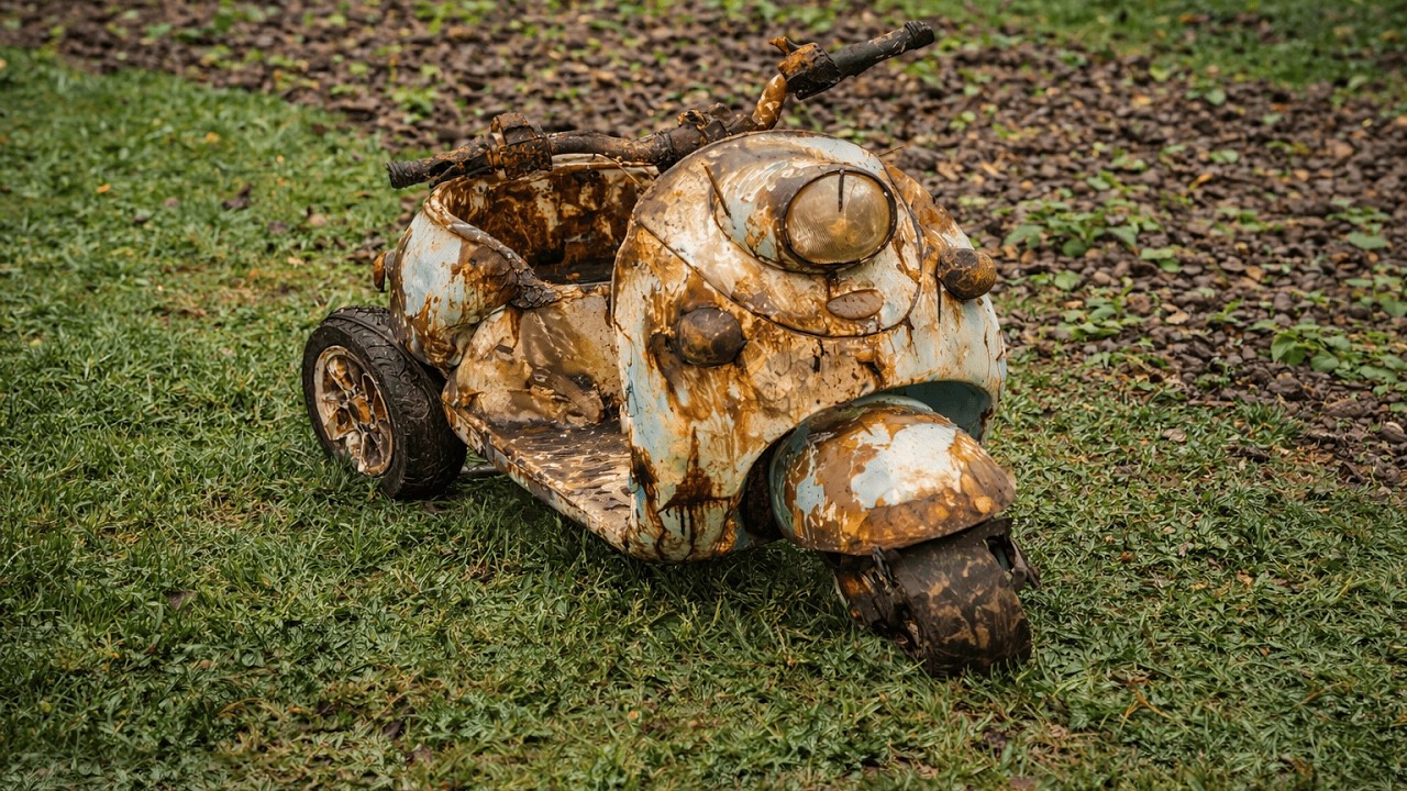 Восстановление мини-скутера Vespa: то, о чём мечтают дети по всему миру.