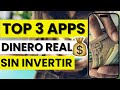 🤑 Las 3 mejores aplicaciones para ganar dinero real sin invertir