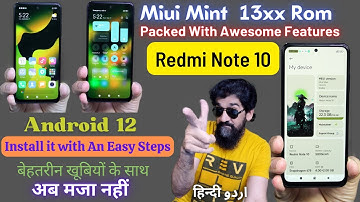 Install Miui Mint 13x On Redmi Note 10 اردو हिन्दी