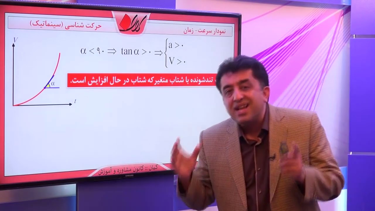 فیزیک دوازدهم   فصل اول  حرکت شناسی   نمودارهای حرکت   نمودار سرعت زمان