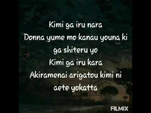 Dream - shimizu shota (romanji lyrics)