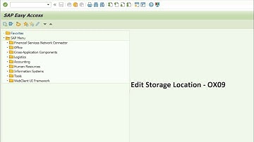 Video14  || How to edit storage location under plant in SAP MM