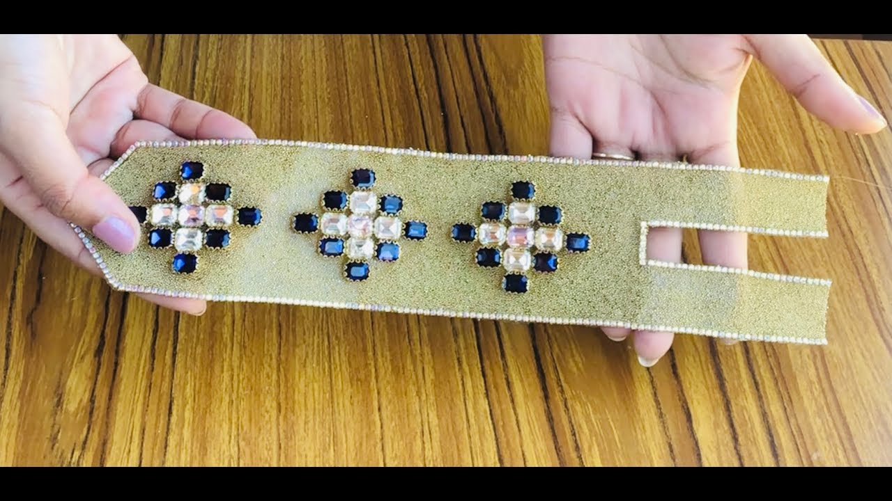 اصنعي صدر جلابة مغربية بدون خيط و لا ابرة DIY//Craft // pearl beads