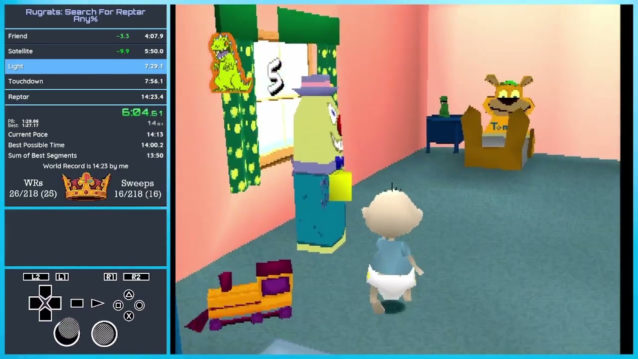 Rugrats: Search for Reptar - Any% 14:19 (WR)