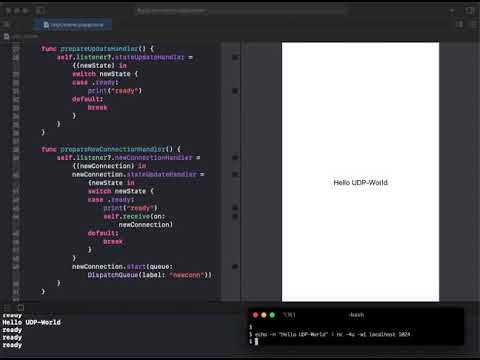 UDP Listener in Swift