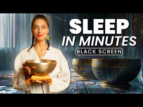 SLEEP IN MINUTES | Melatonin Boosting Sound Bath | Singing Healing Frequencies