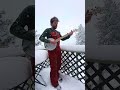 O Come All Ye Faithful on clawhammer banjo in a Boulder, Colorado blizzard!