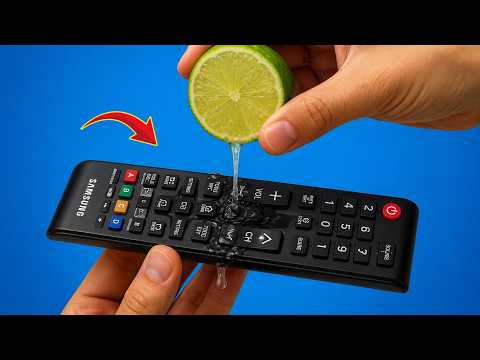 Never buy a new TV remote again! Squeeze Lemon on Your TV Remote and Fix Any Remote Control!