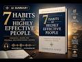 The 7 habits of a highly effective people | AI audio summary |