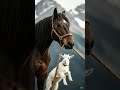🐴🐐 घोड़े ने बचाई बकरी की जान 😱#viral #shortvideo #emtionalstory #friendshipstory