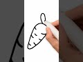 How To Draw A Bunny Carrot Drawing Pictures Easy With Pencil 