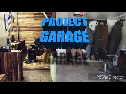 diy How to Budget Barber garage man cave area project Ep.2