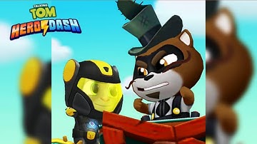 Talking Tom Hero Dash - Gameplay Walkthrough Part 36 - Gold Flash Tom Vs Raccoon Boss (iOS, Android)