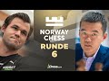Magnus Carlsen gegen Ding Liren im Norway Chess 2024 - Runde 6