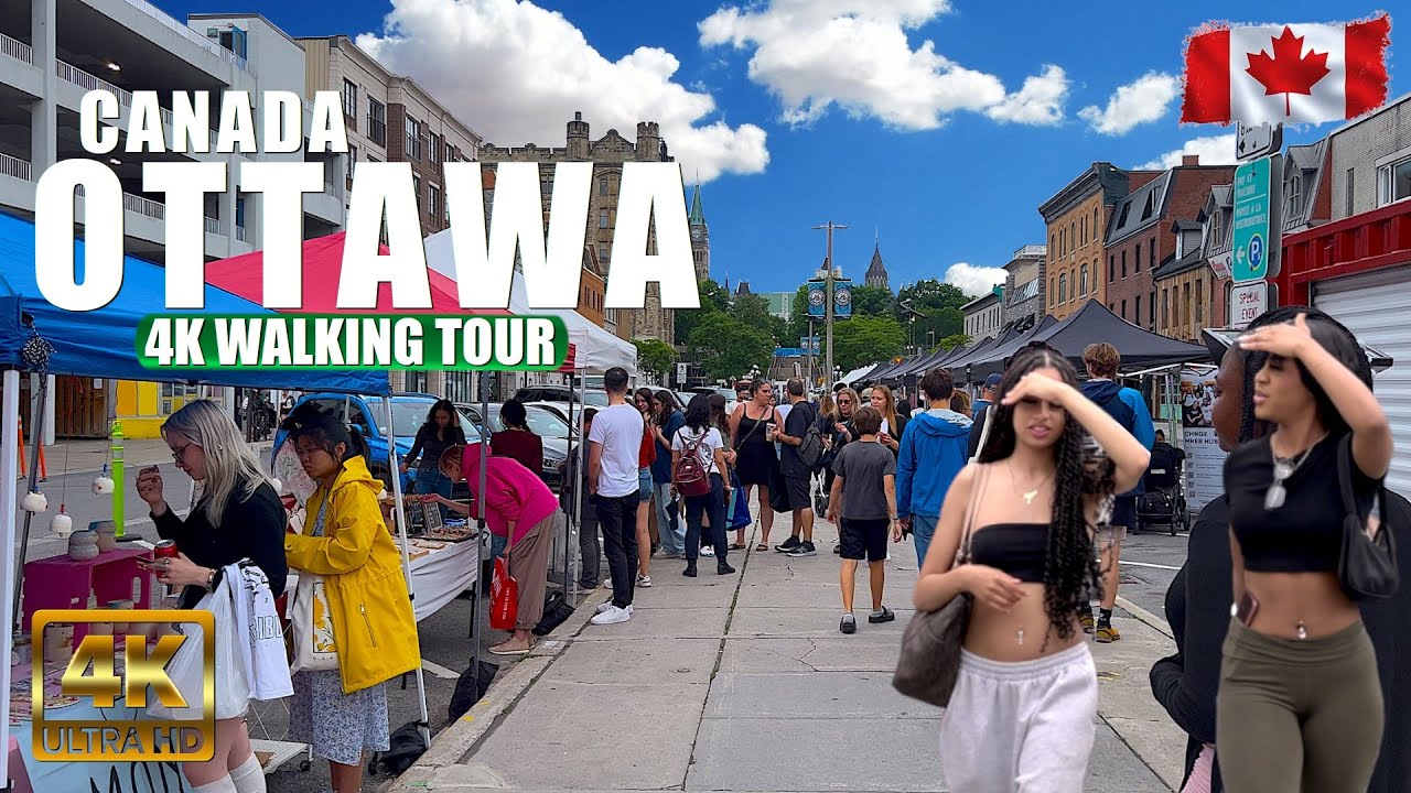 Ottawa Canada 🇨🇦 Ooh Festival 4K UHD (HDR) 60 fps  Weekend Walking Tour