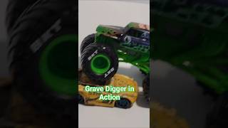 Grave Digger in Action!!!#hotwheels #customhotwheels #diecast #custom