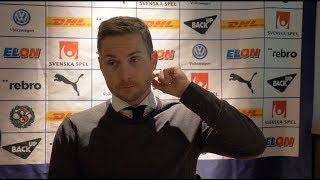 Presskonferens efter 1-1 hemma mot Djurgården