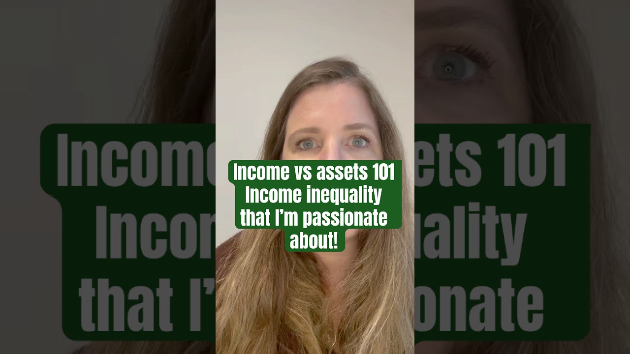 Income vs Assets 101 and financial inequality 