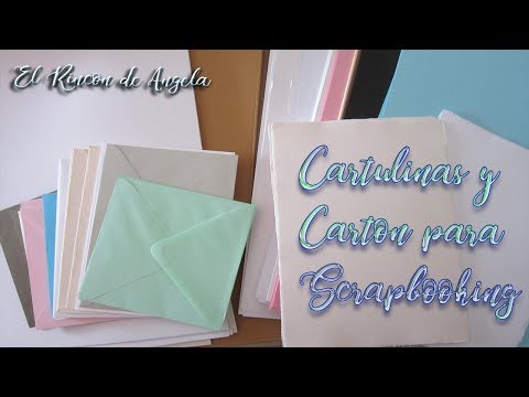 Cartulinas y cartón que uso en mis proyectos de scrapbooking -diy scrap y manualidades