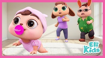 Baby Learns Crawling! Eli Kids Songs & Nursery Rhymes