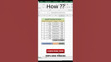 SumIF Formula in Excel || #shorts #shortsvideo #youtubeshorts