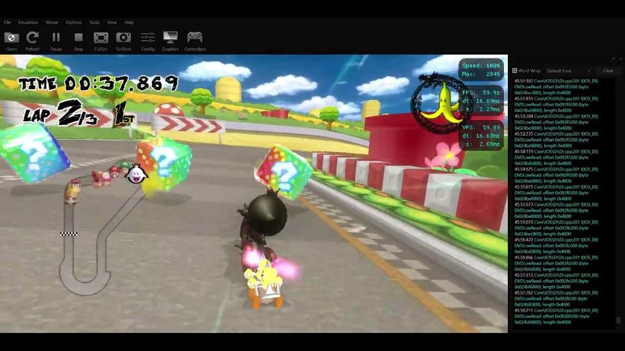 Mario Kart Wii Texture Hack: Mario Circuit (Luigi Circuit Texture)