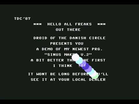Danish Circle Sinus Maker  ! Commodore 64 (C64)