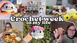 Week in my Crochet life - Pattern Designing, Testing & Crochet Market vlog 👻