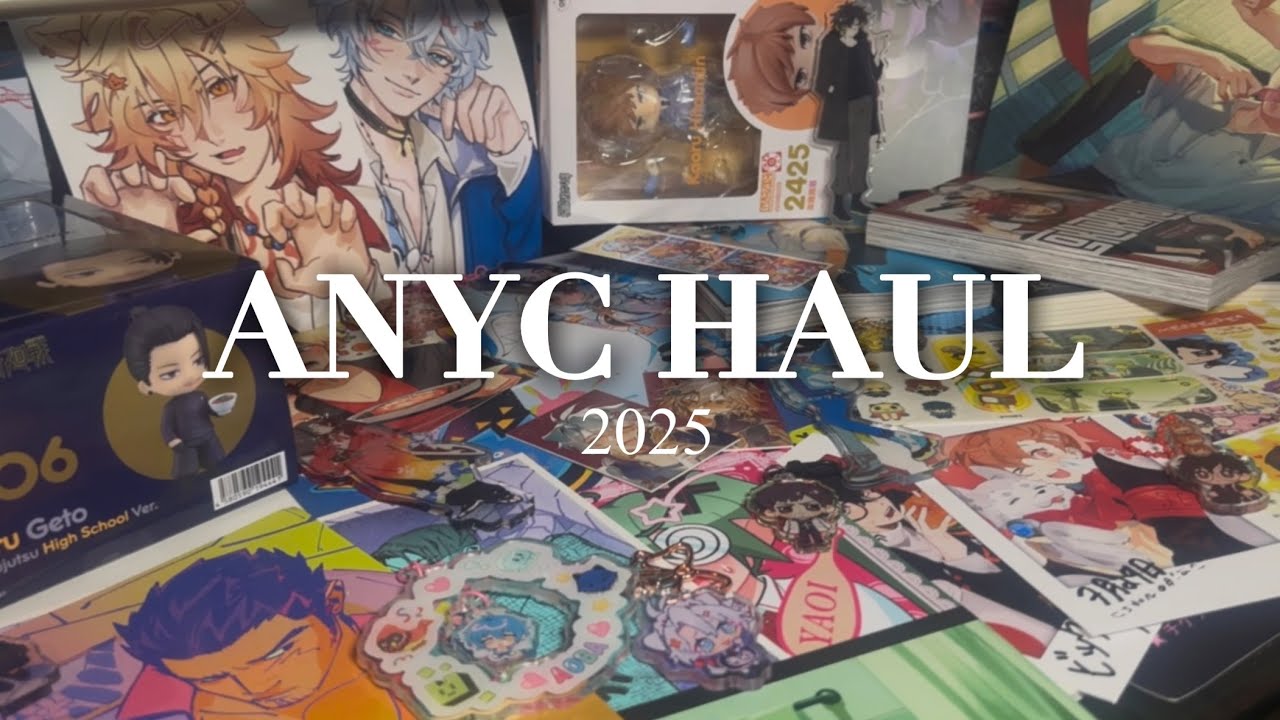 ANYC 2025! anime nyc HAUL! lots of fanart and more! - YouTube