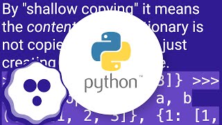 Understanding dict.copy() - shallow or deep?