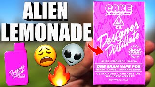 This ALIEN LEMONADE had me in SPACE! | Cake Designer Distillate Alien Lemonade Review!