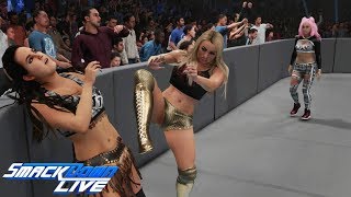 WWE 2K19 SMACKDOWN LIVE RUBY RIOTT (W/THE RIOTT SQUAD) VS MANDY ROSE (W/ABSOLUTION)