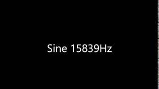 Sine 15839Hz Audio Only