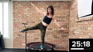 FITNESS Mini Trampoline Workout → Cardio / Upper -Lower Body/ Core → Music From Around The World screenshot 5