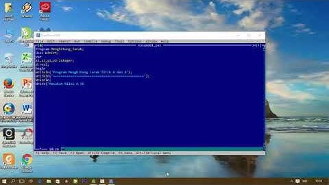 tutorial menghitung jarak menggunakan free pascal