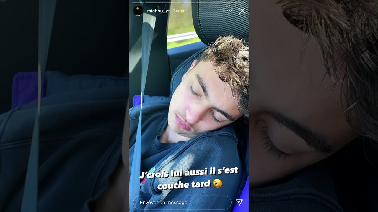 Michou filme Inoxtag entrain de dormir YouTube