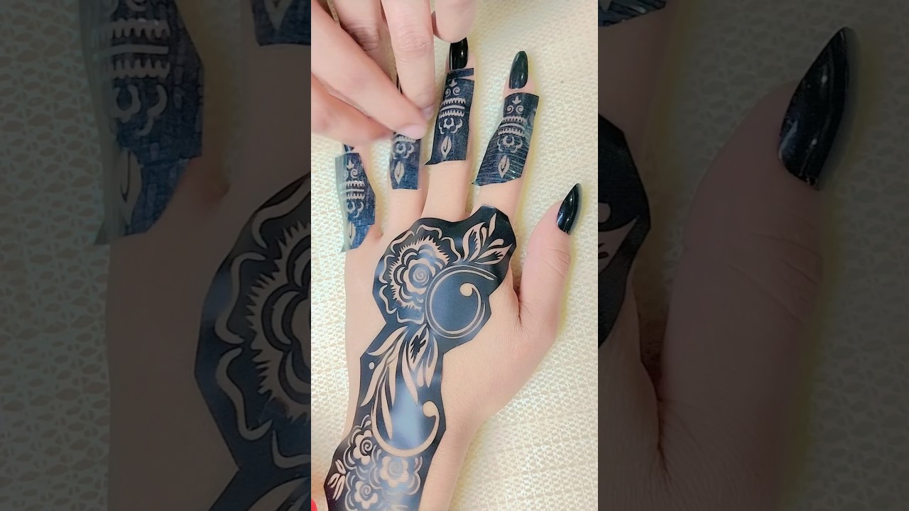Beautiful sticker mehndi design #shorts