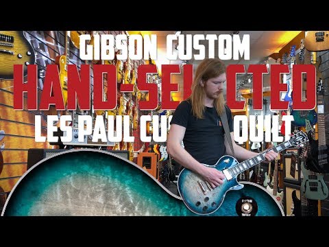 Gibson Custom Shop Hand Picked Les Paul Custom Quilt Quicksilver Ebony Fingerboard #CS900033
